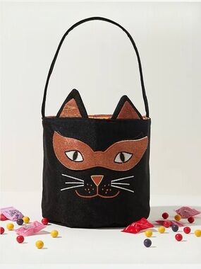 Anthropologie Mon Ami Halloween Cat Candy Bucket